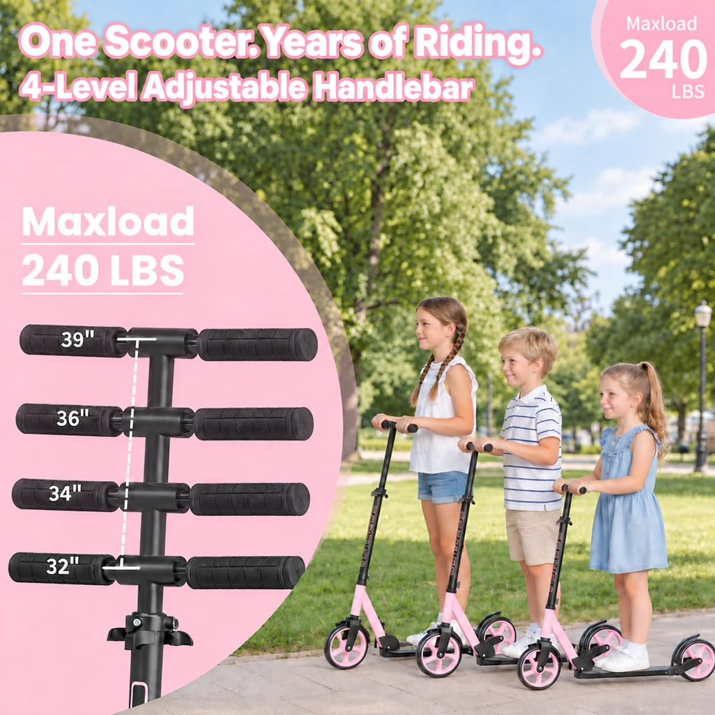 Lightweight Foldable Kick Scooter with Carry Strap G29443