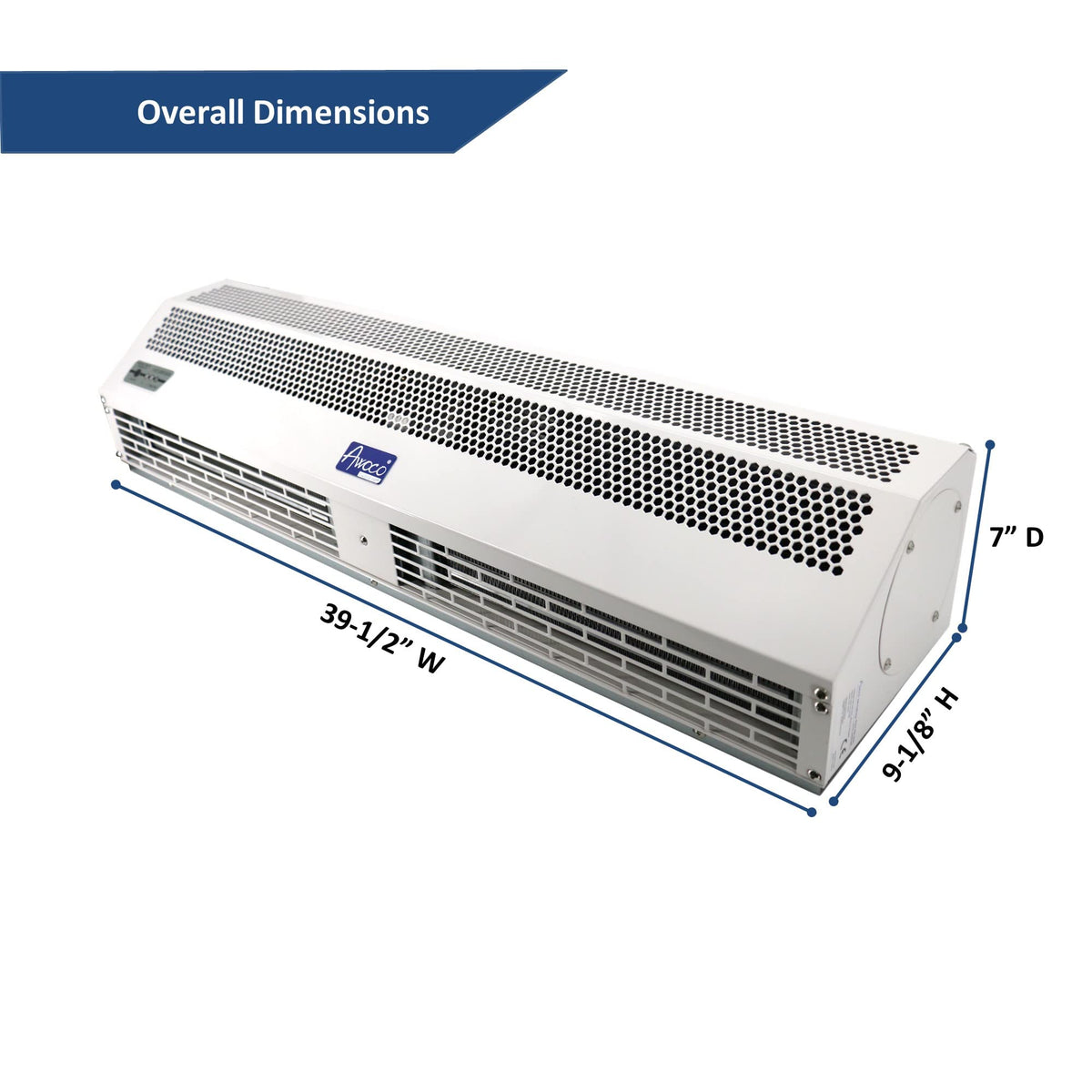 40" 230V Heated 2 Speeds 670CFM Commercial Indoor Air Curtain C771712