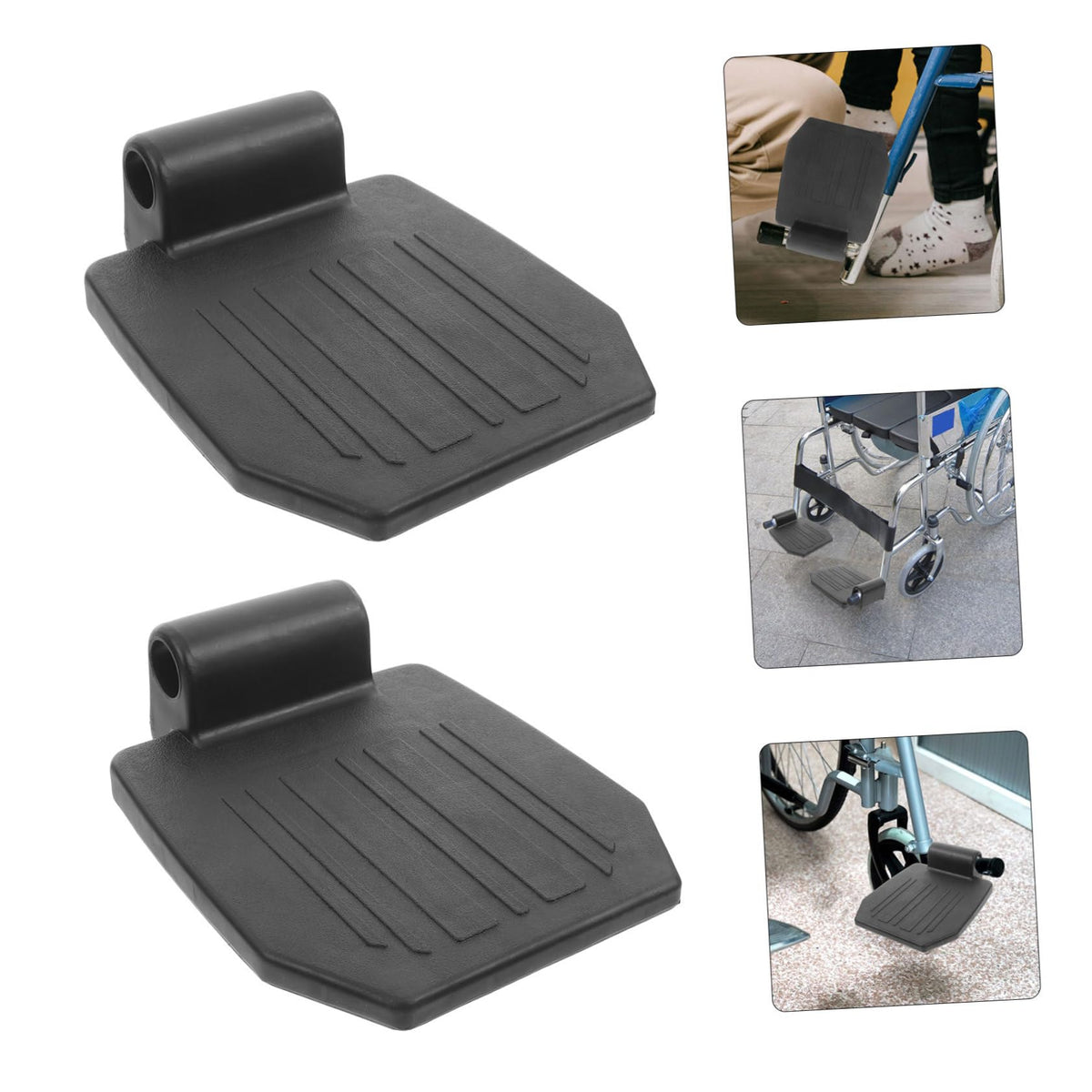 Universal Heavy Duty Wheelchair Footrest Replacement Adjustable Leg Rest Pedals E9784