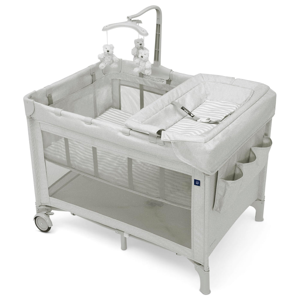Grey Stripes Play Yard Q58338