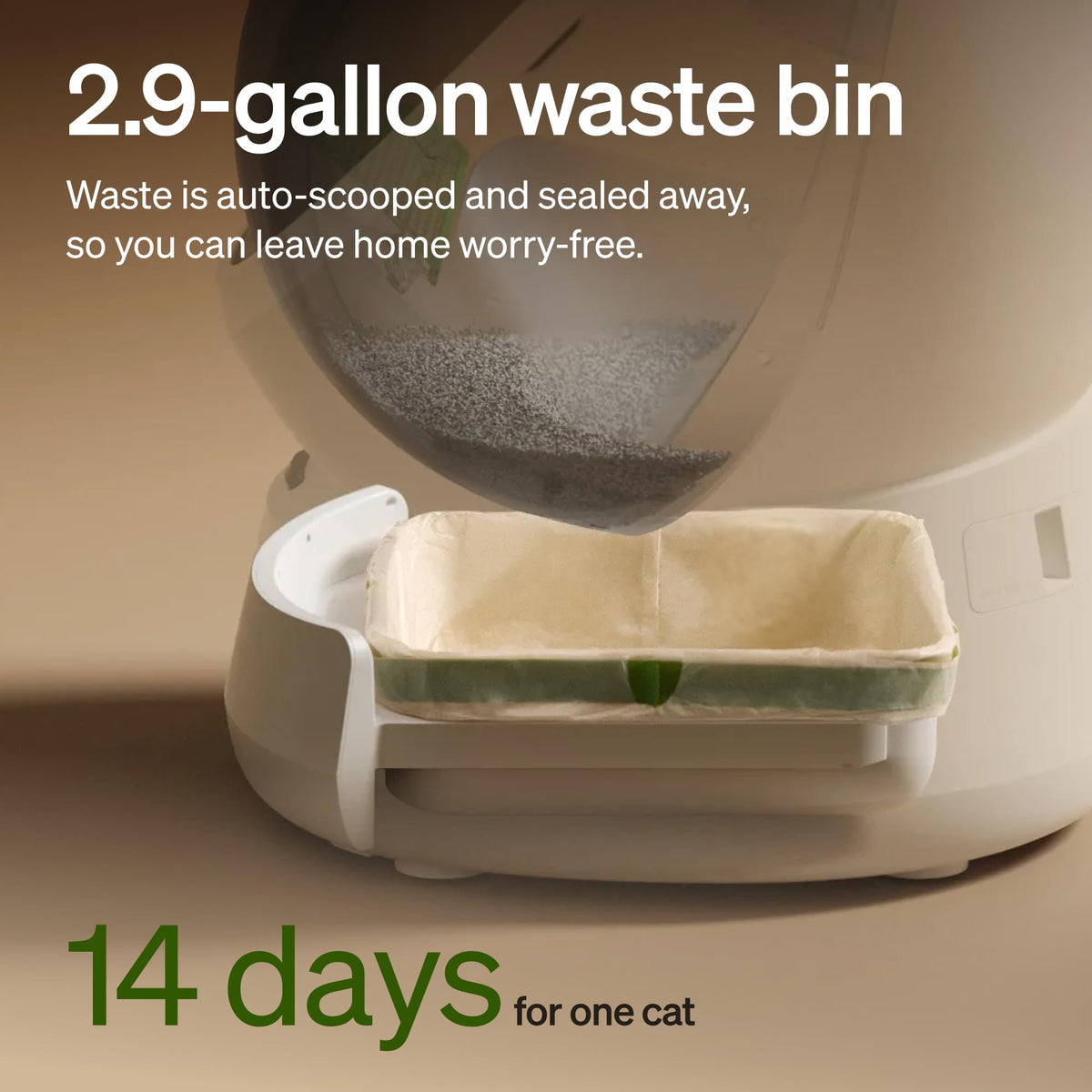 Automatic Self Cleaning Litter Box with AI Camera L2068