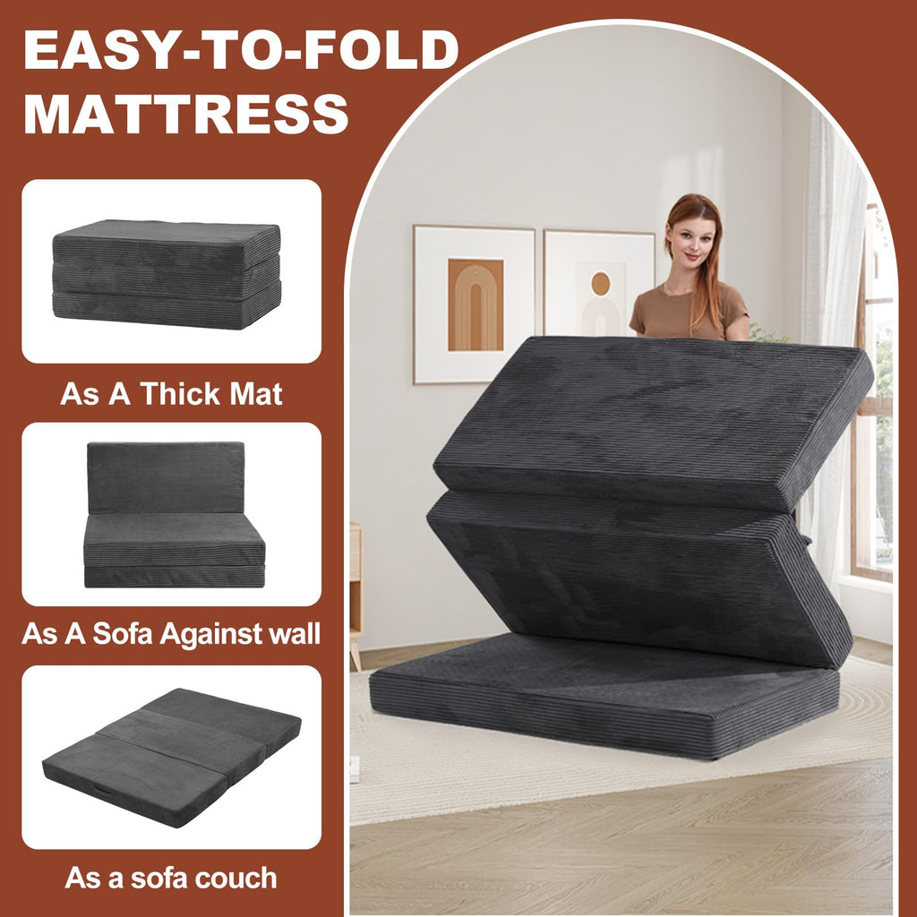 6-Inch Tri-Fold Foldable Mattress Y258