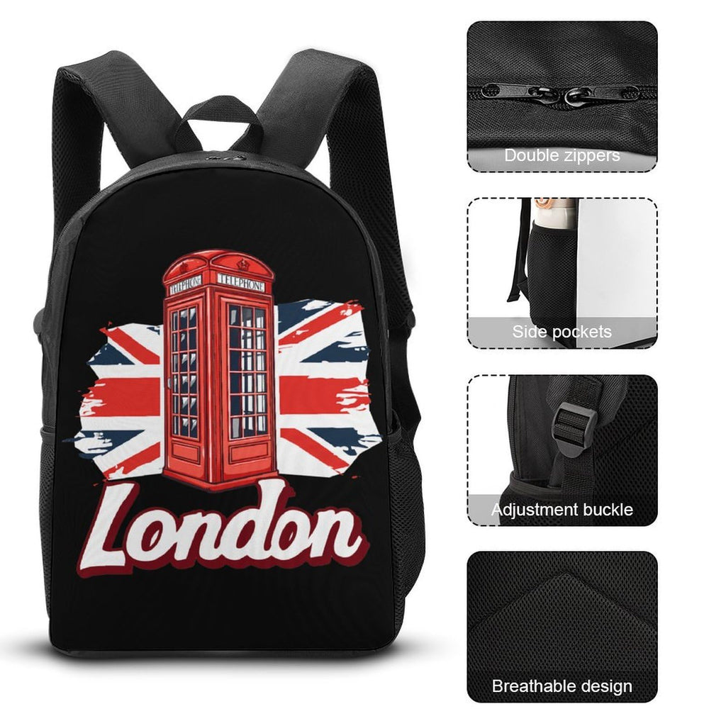 Backpack with Lunch Box Pencil Case D2001