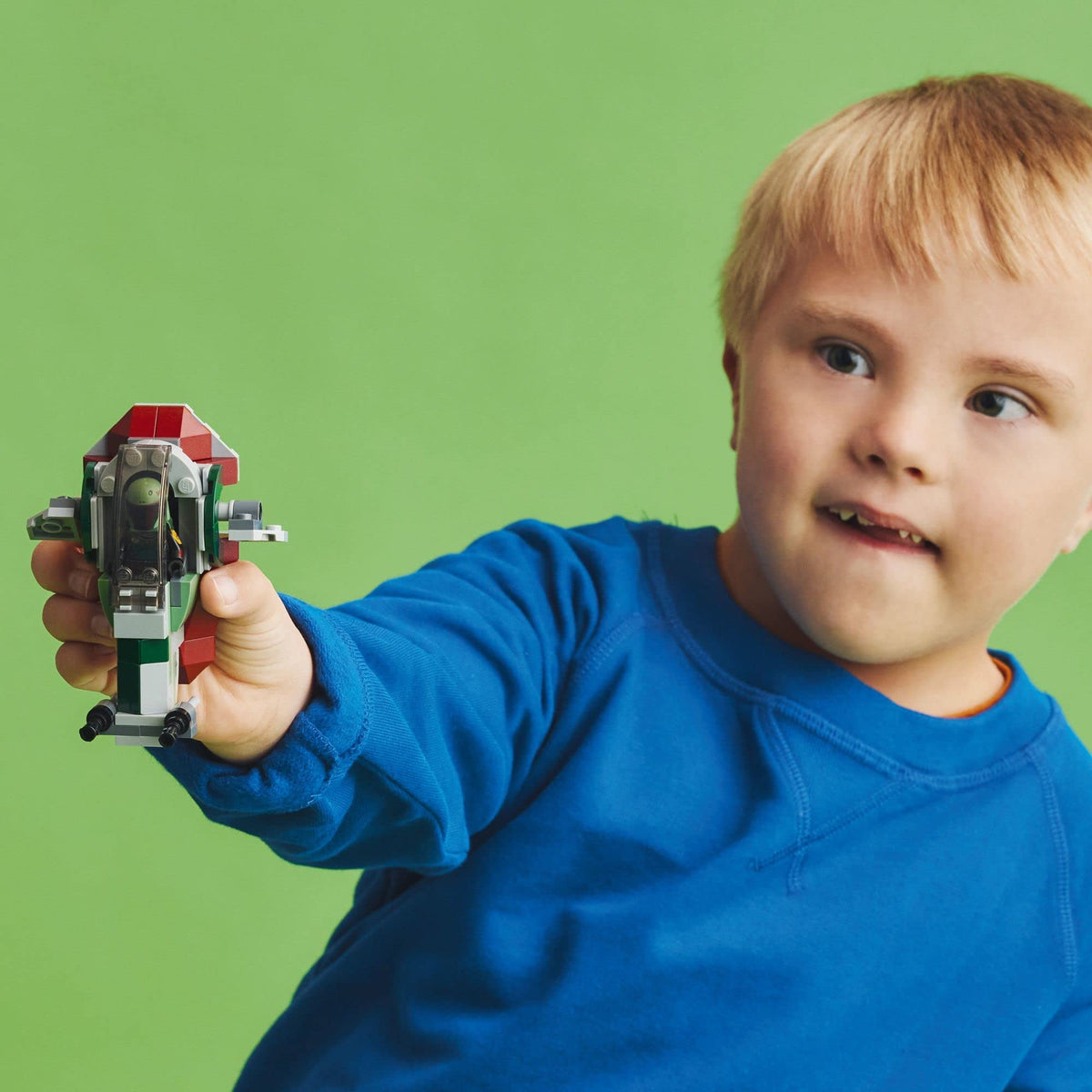 Building Toy Vehicle with Adjustable Wings and Flick Shooters X5933