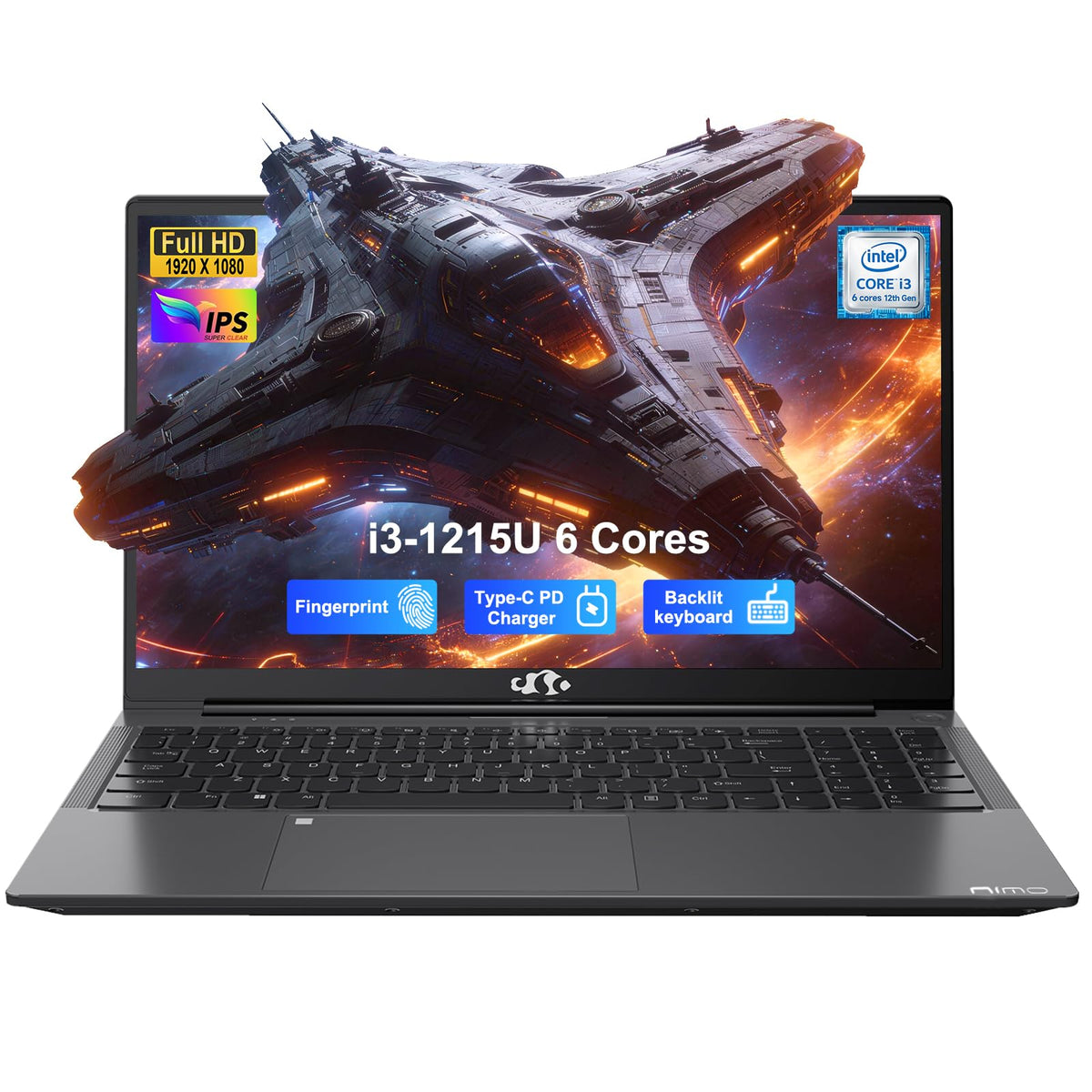 15.6" IPS FHD Laptop Intel Core i3 8GB RAM 256GB SSD E137778
