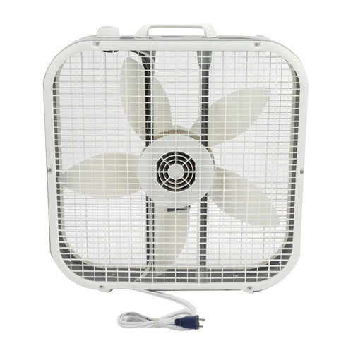 20" Classic Box Fan with 3 Speeds, White X41270