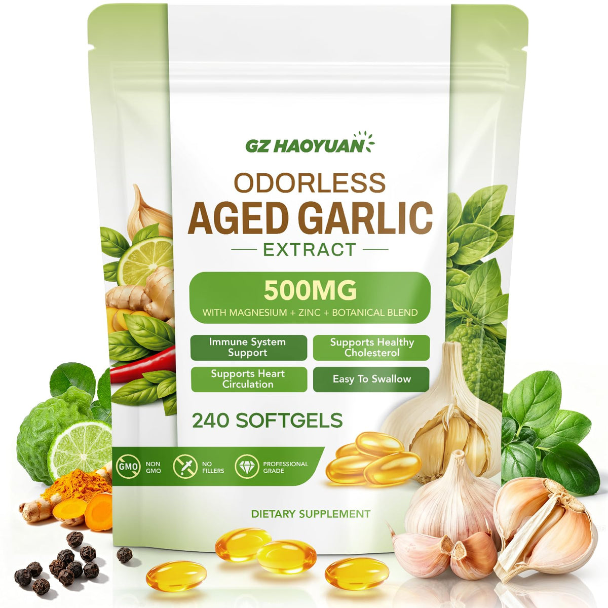 Odorless Garlic Capsules C16024