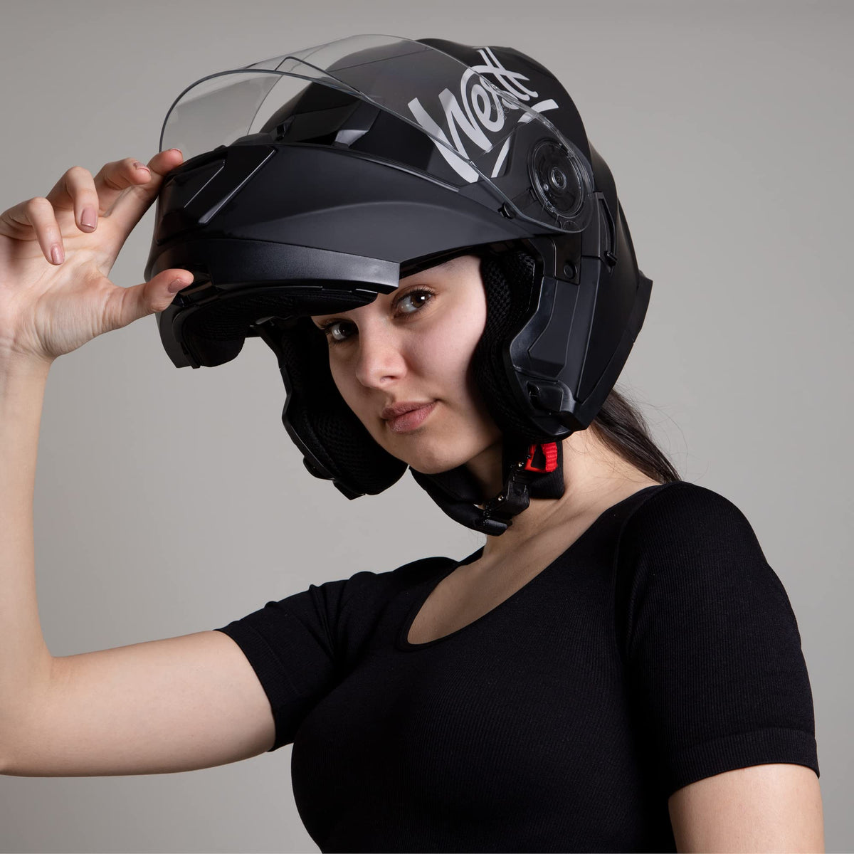 Dual Visor Flip Up Modular Helmet A6551