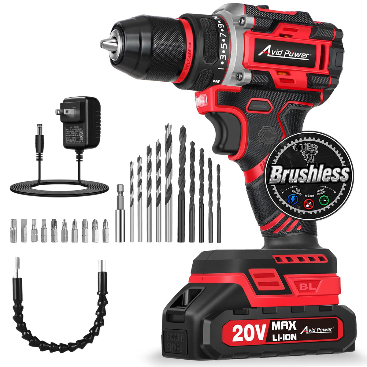 20V Brushless Cordless Drill Set K92014