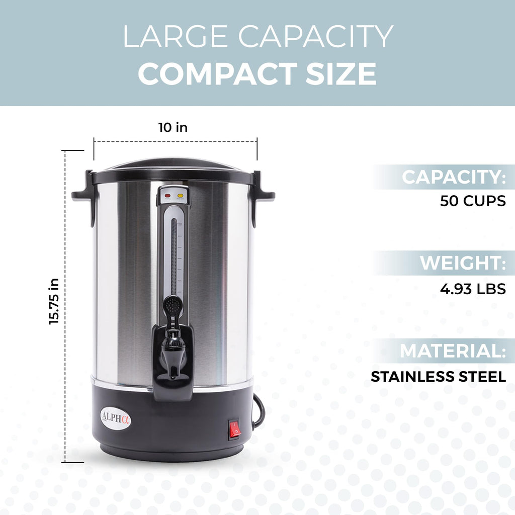 8L Stainless Steel Electric Coffee Urn X787413