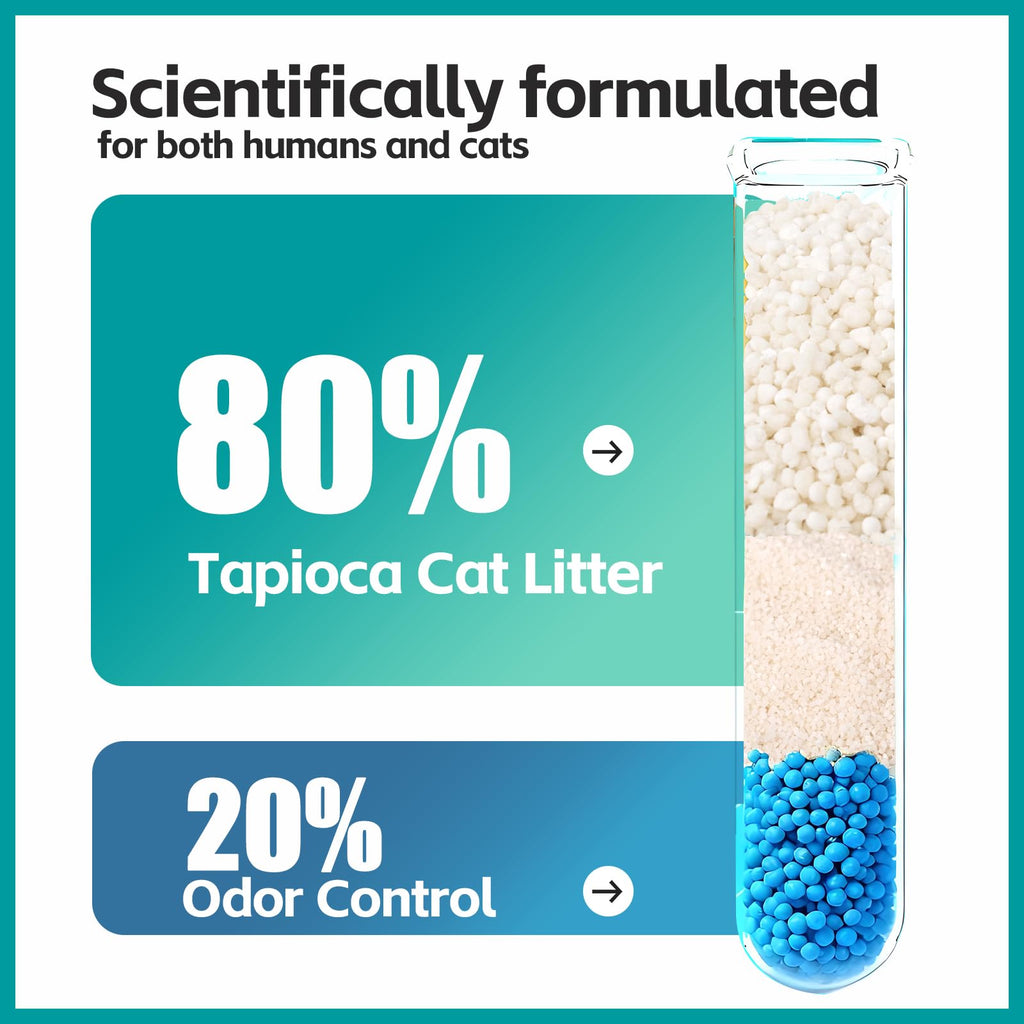 Cassava Cat Litter Odor Control Dust-Free Clumping N90463
