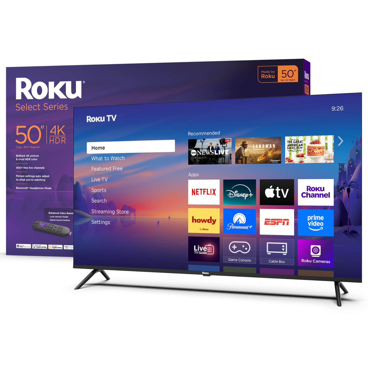 50-Inch 4K HDR LED Smart TV X8492