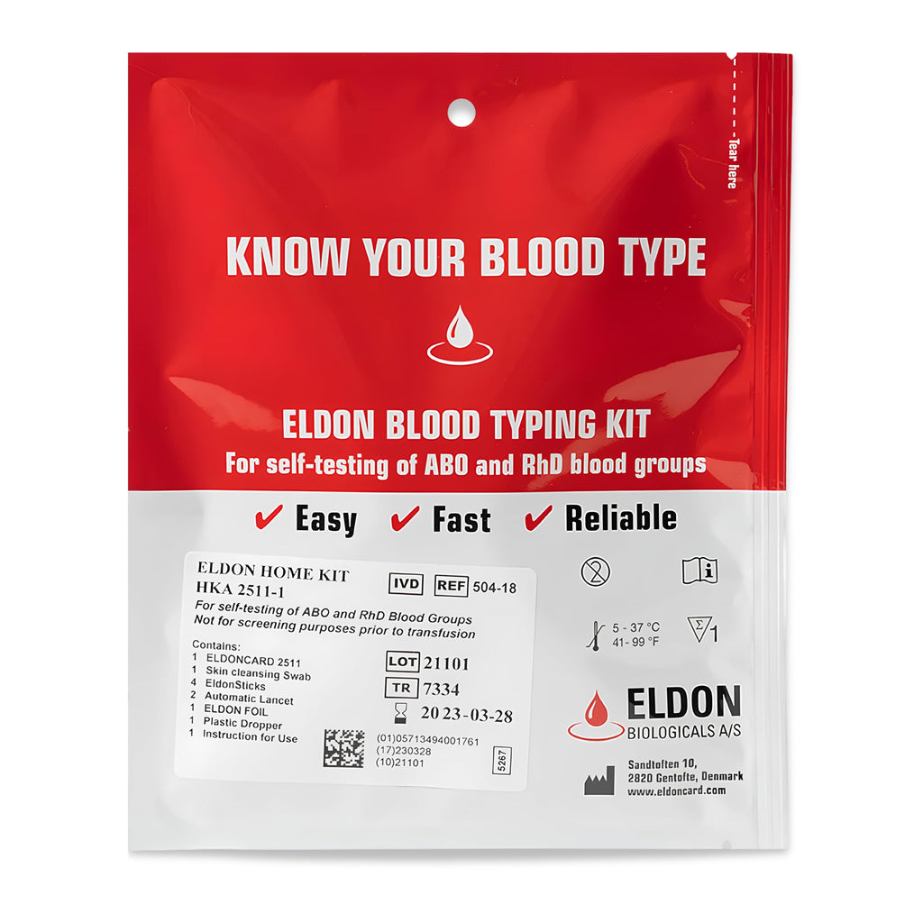 Home Blood Typing Kit 9 Kits S251500