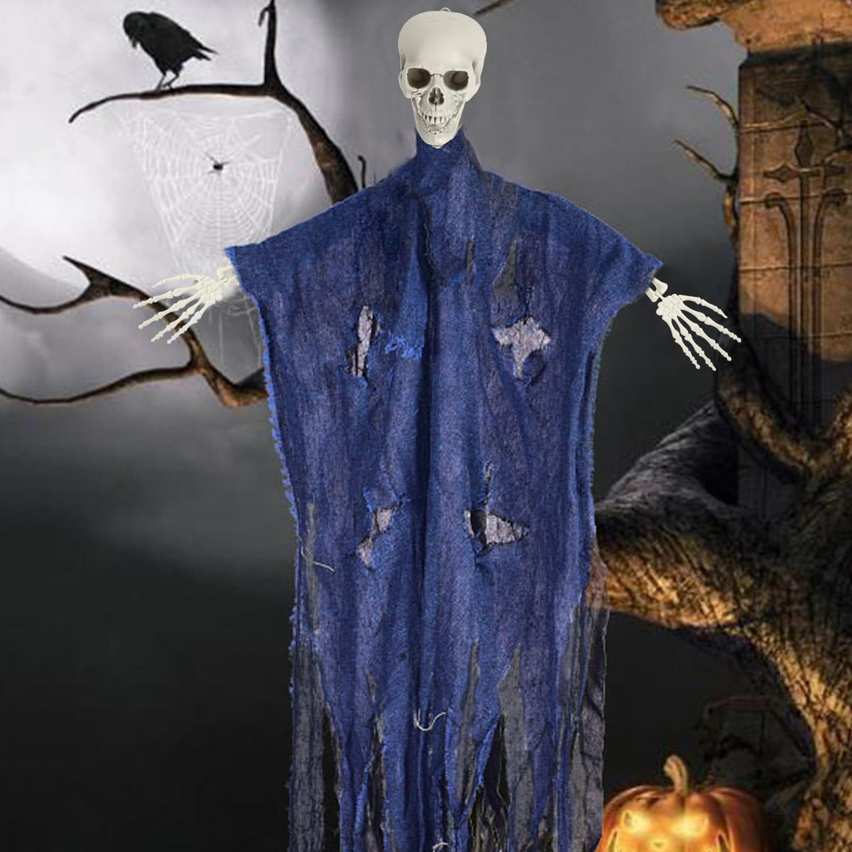 Halloween Skeleton Poseable Prop Z8905