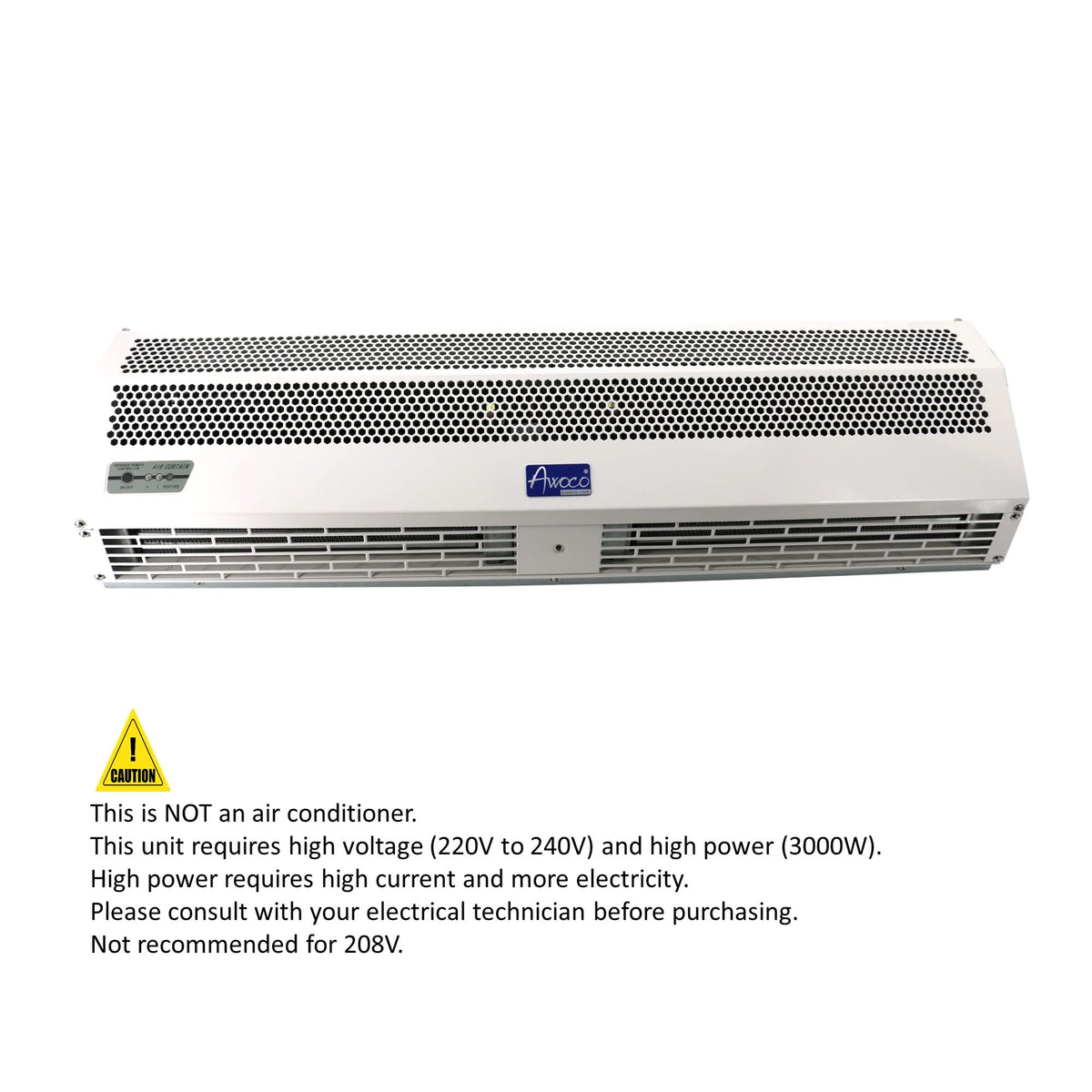 40" 230V Heated 2 Speeds 670CFM Commercial Indoor Air Curtain C771712