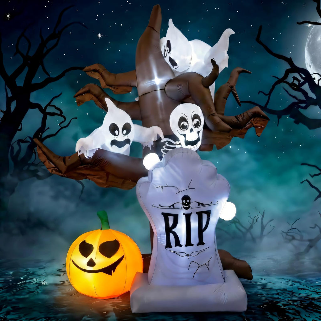 8FT LED Inflatable Halloween Tree F909717