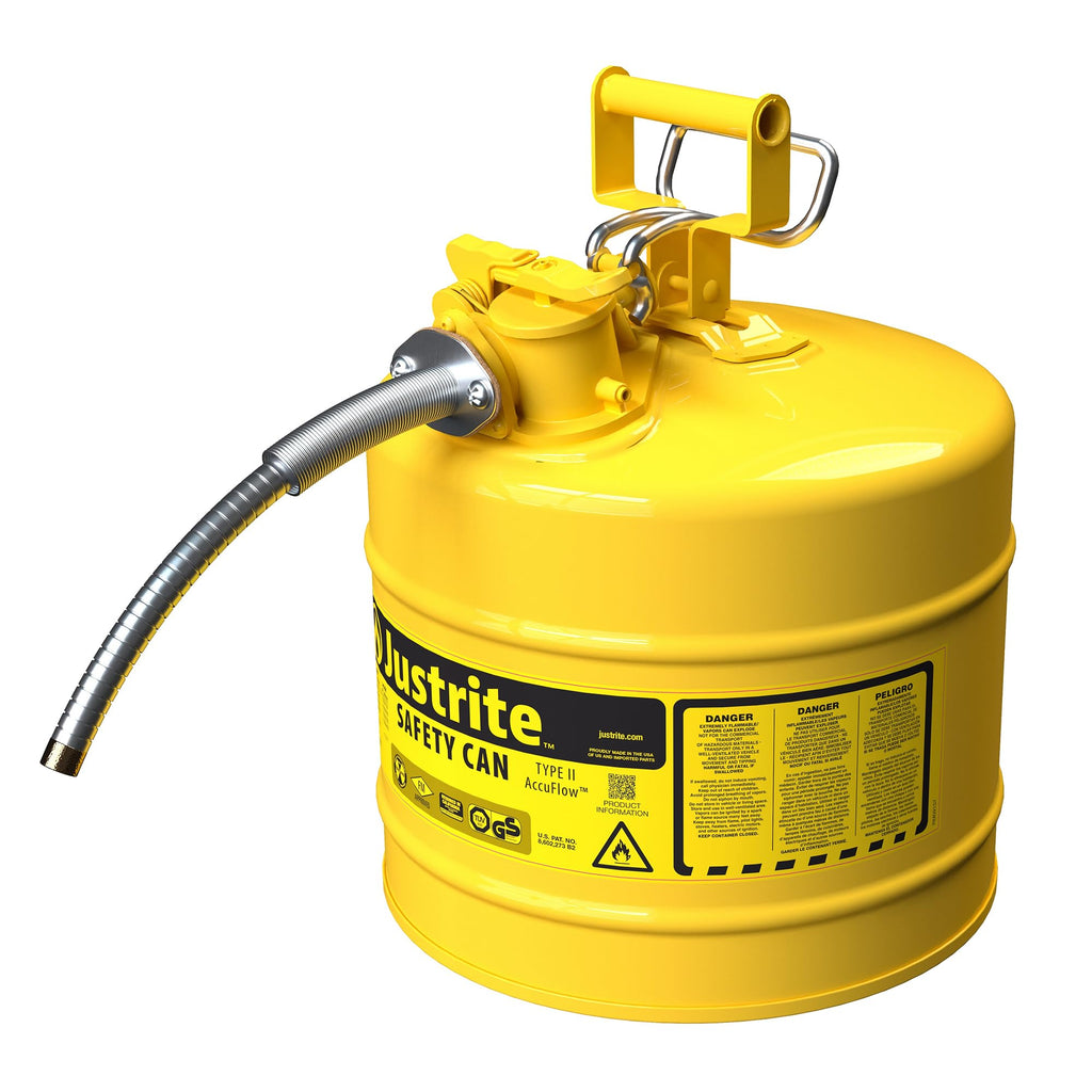 Yellow Galvanized Steel Diesel Fuel Can I611381