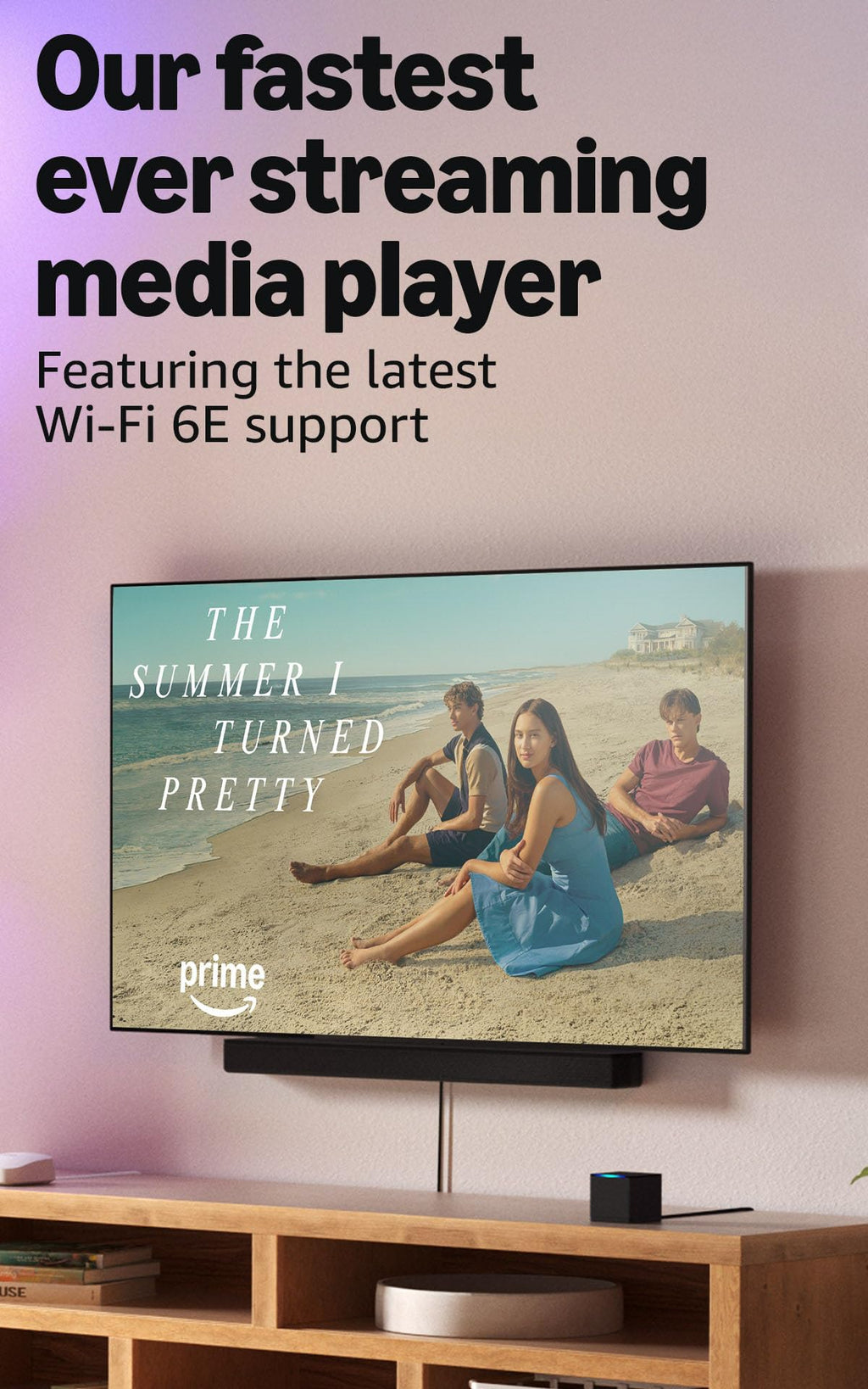 Hands-free Streaming Device with Alexa, Wi-Fi 6E, 4K Ultra HD T444