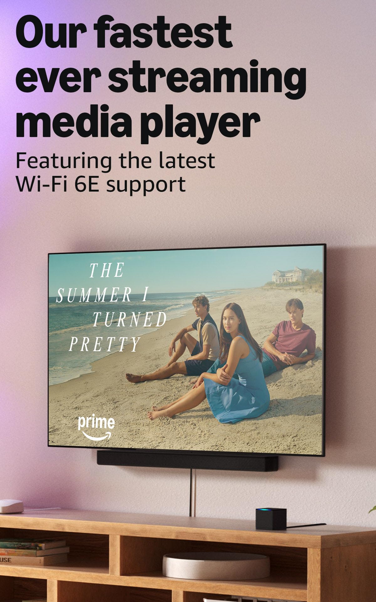 Hands-free Streaming Device with Alexa, Wi-Fi 6E, 4K Ultra HD T444
