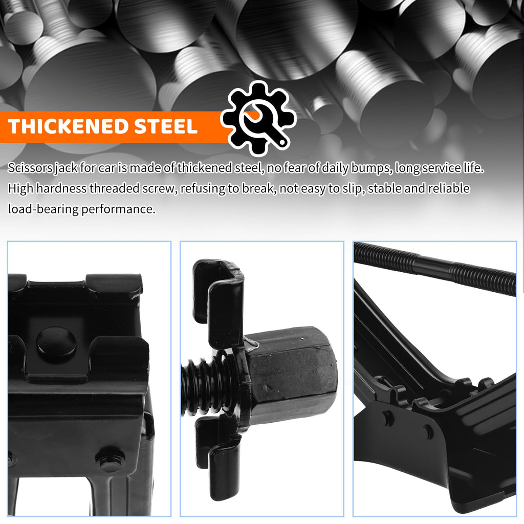 Heavy Duty Scissor Jacks Car Set U8005