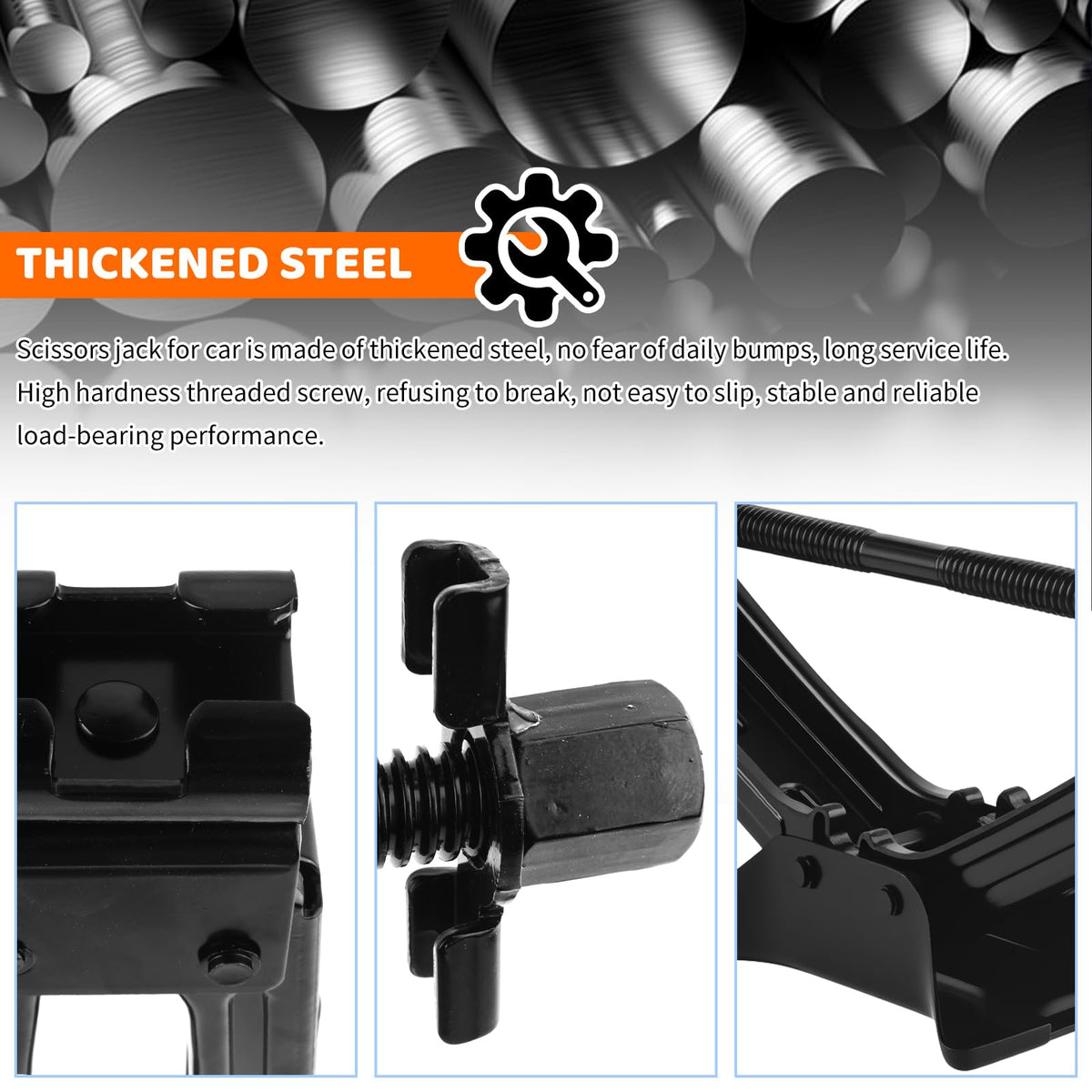 Heavy Duty Scissor Jacks Car Set U8005