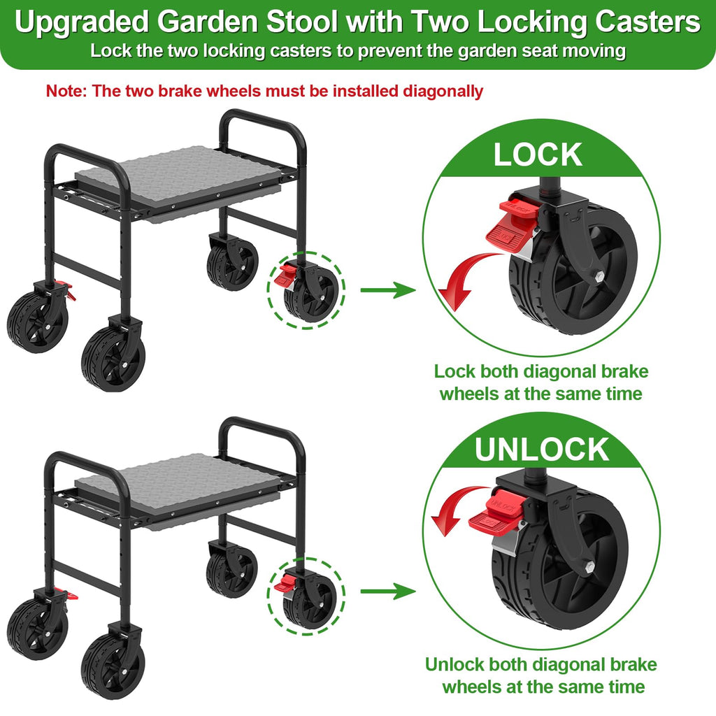 Rolling Garden Kneeler and Seat S5740