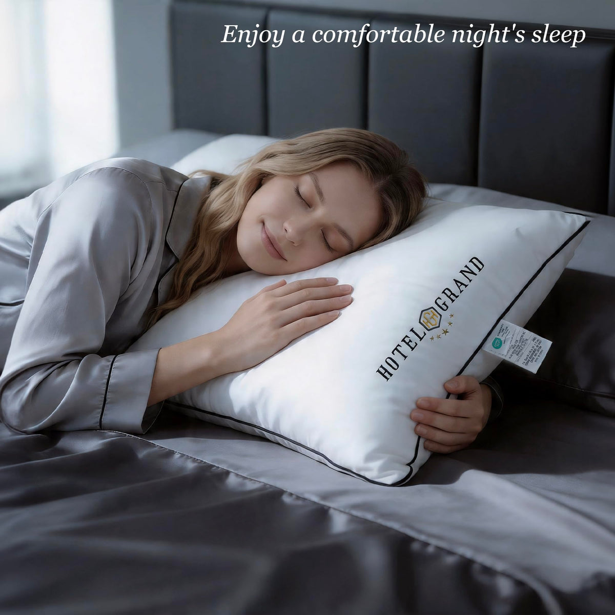 Queen Size Down Alternative Pillows Set of 2 V53624