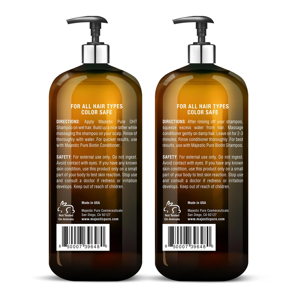 Biotin Shampoo and Conditioner Set 2x16 Fl oz E75038