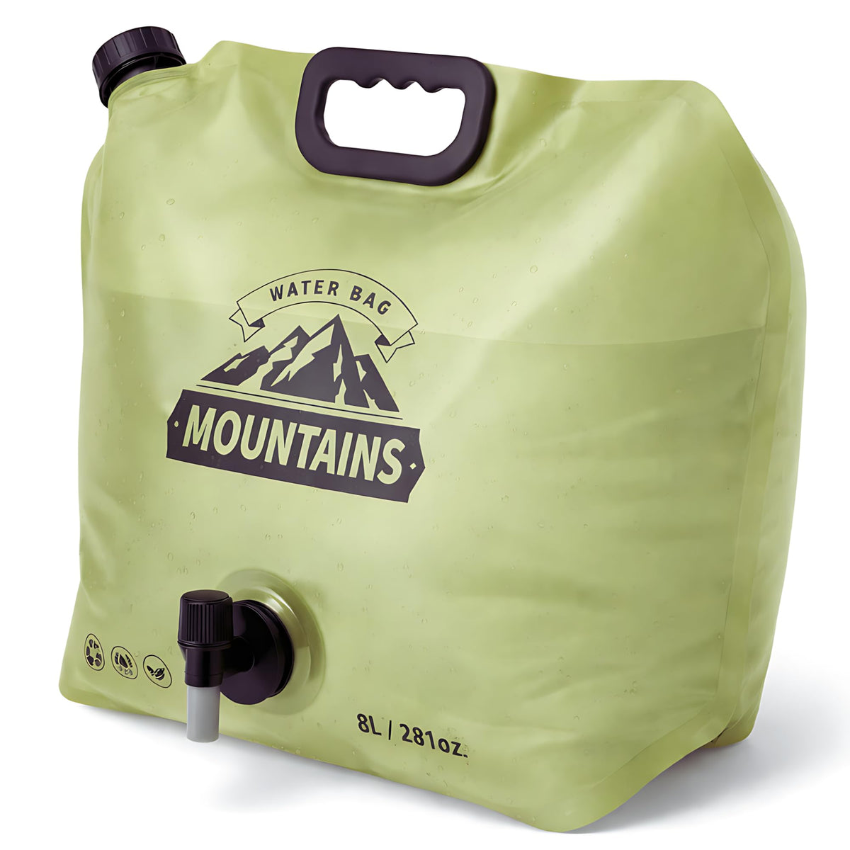 2 Gallon Collapsible Water Container with Spout J81904