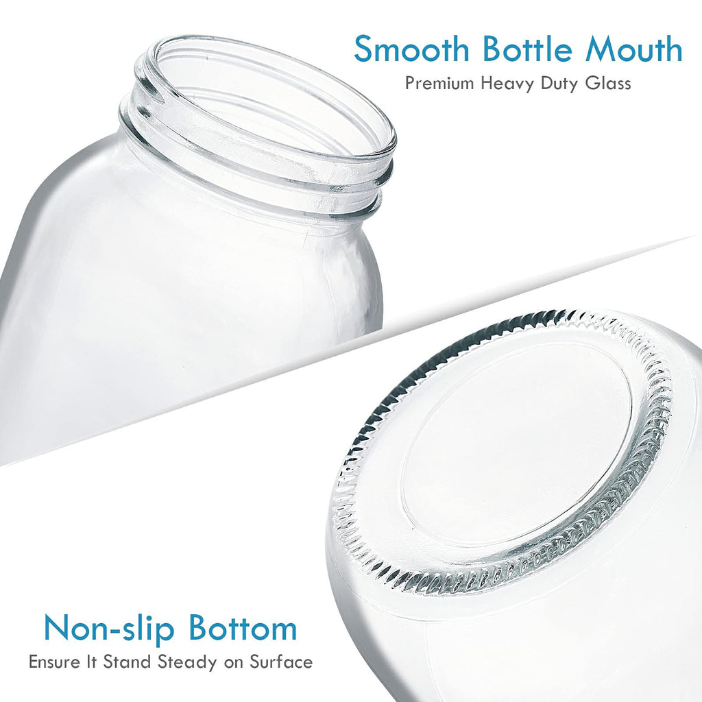 16 oz Clear Glass Mason Jars with Lids and Bands, 12 Pack H14174