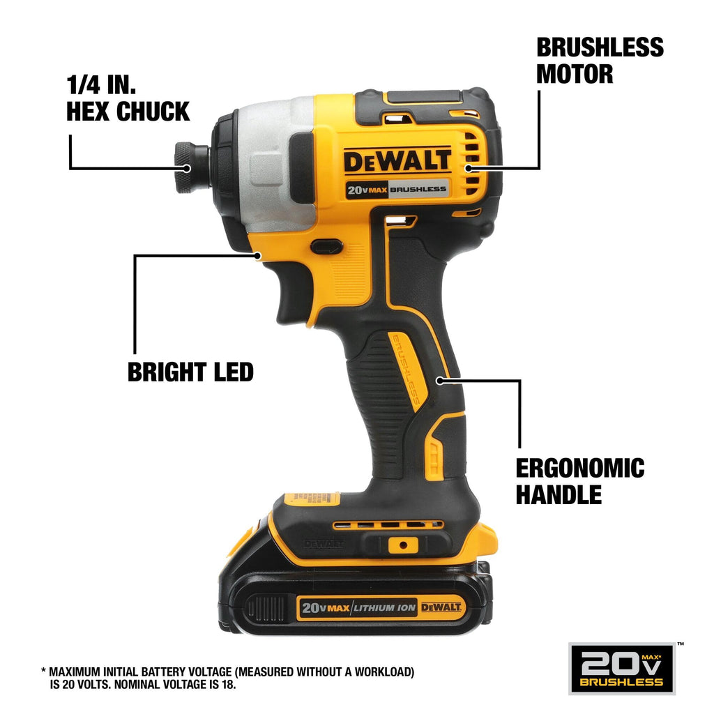 20V MAX Brushless 9 Power Tools with Battery Charger F6161