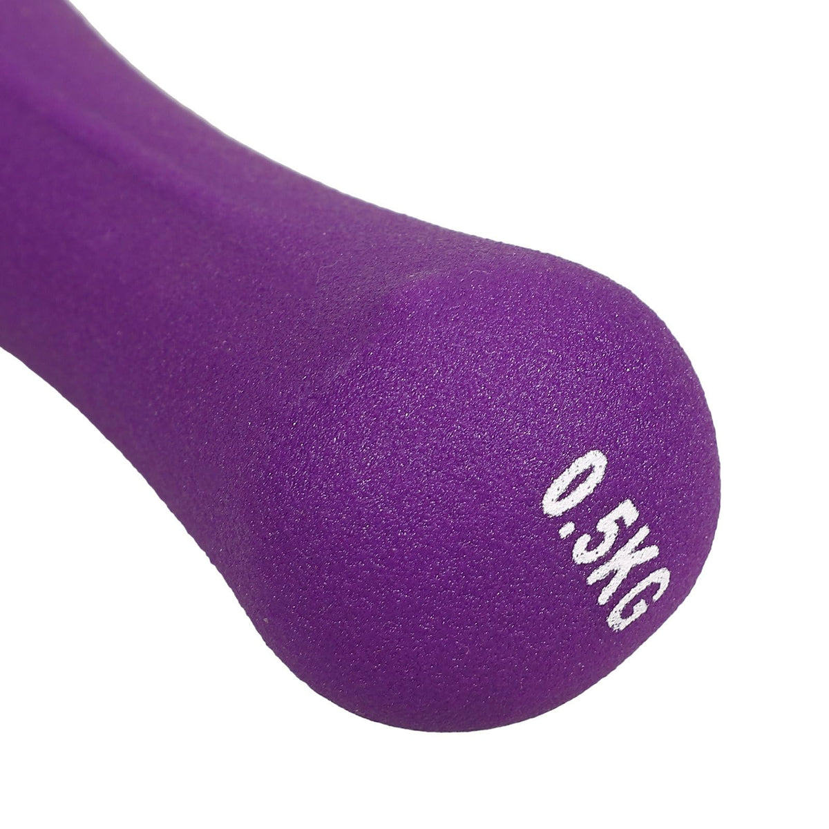 Bone-shaped Hand Dumbbells 2pcs 0.5kg Purple Neoprene Coated S169153