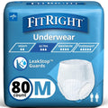 Medium Size Heavy Absorbency Adult Protective Underwear 80 Count I997