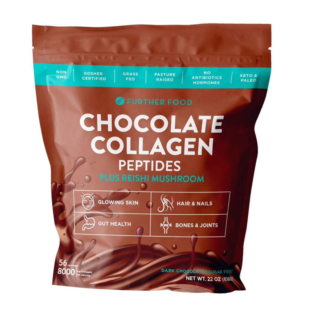 Dark Chocolate Collagen Peptides Powder 56 Servings Q775611