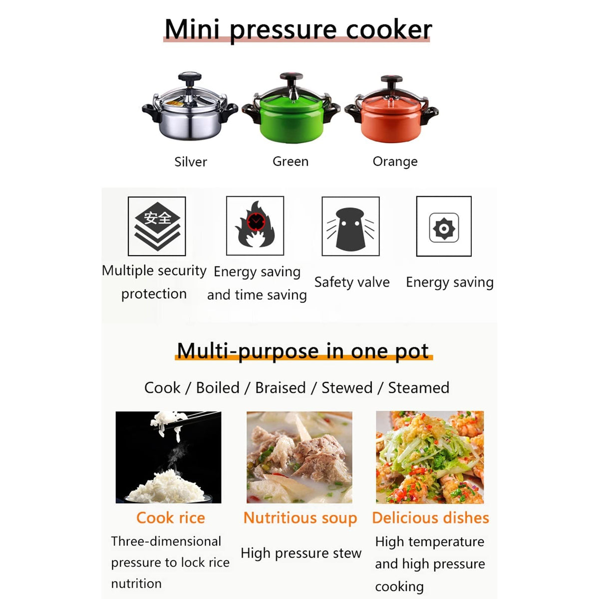 2L Aluminum Pressure Cooker W848854
