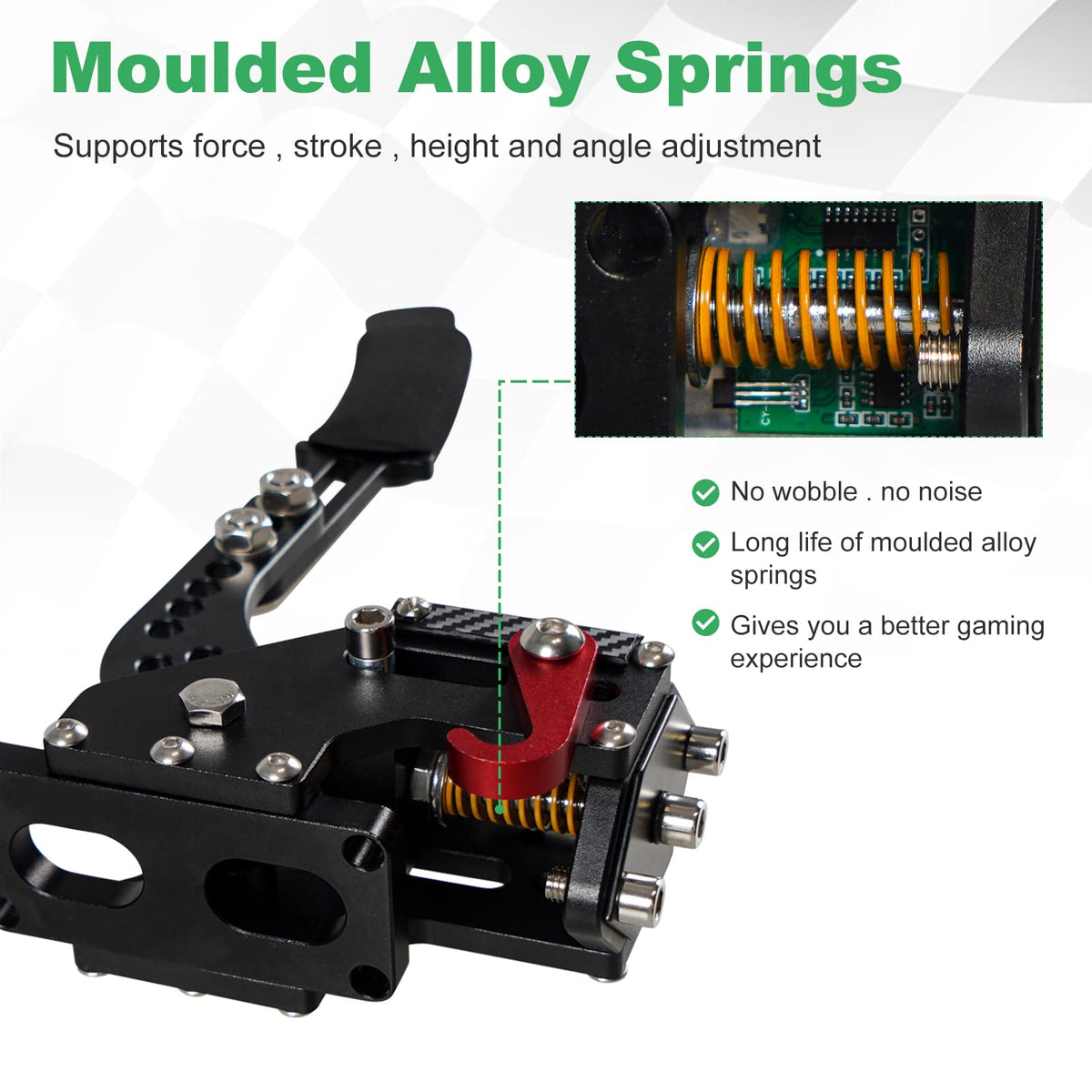 2-in-1 USB Handbrake with Hall Sensor and Clamp S567
