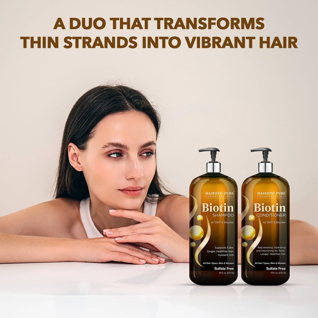 Biotin Shampoo and Conditioner Set 2x16 Fl oz E75038