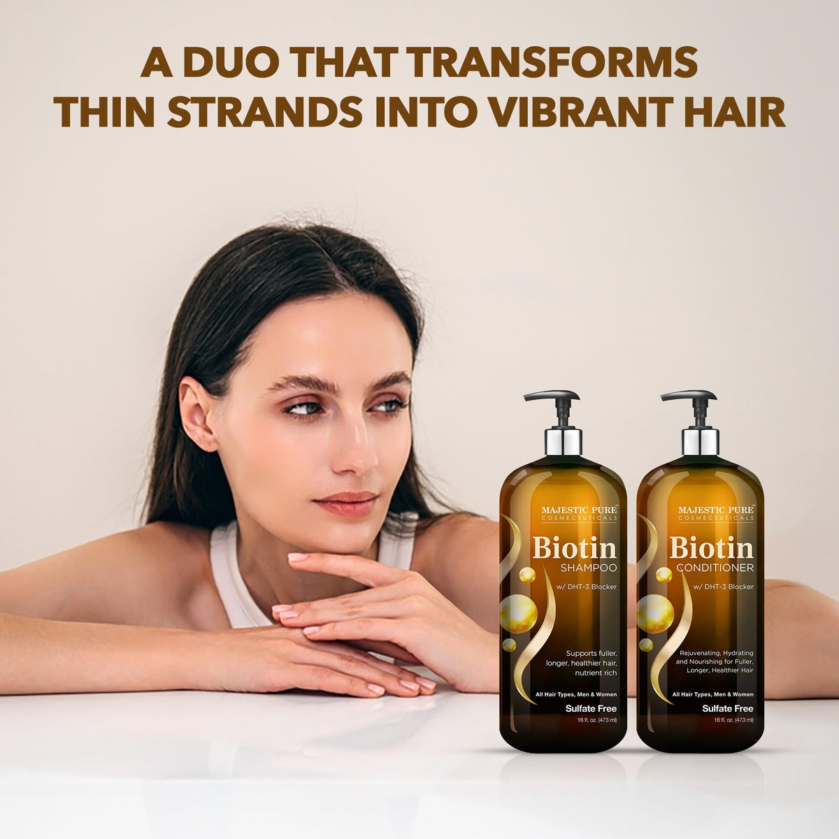 Biotin Shampoo and Conditioner Set 2x16 Fl oz E75038