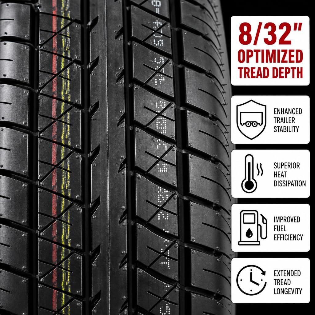 2-Pack Trailer Tire Rim Assembly 4.80-12 Load C 5 Lug F918