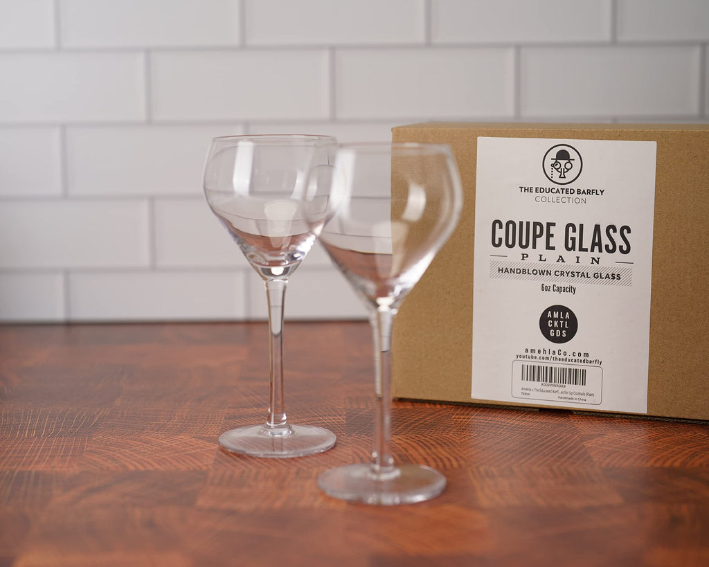 Handblown Coupe Cocktail Glass Set of 2 N8753