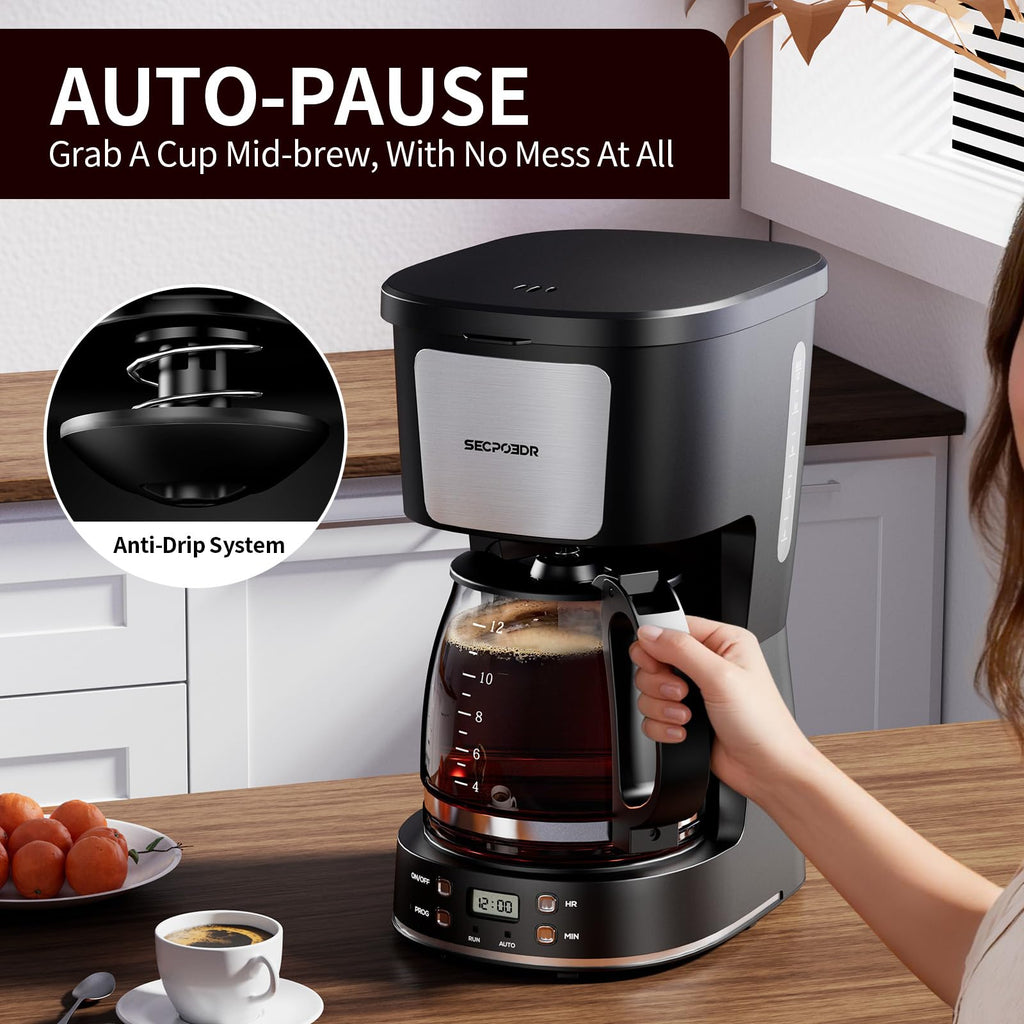 12 Cup Programmable Drip Coffee Maker E3451