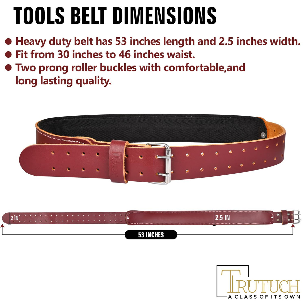 Leather Work Tool Belt M753