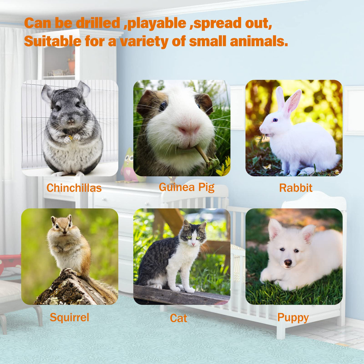 Collapsible Bunny Tunnel Bed with Mat T198