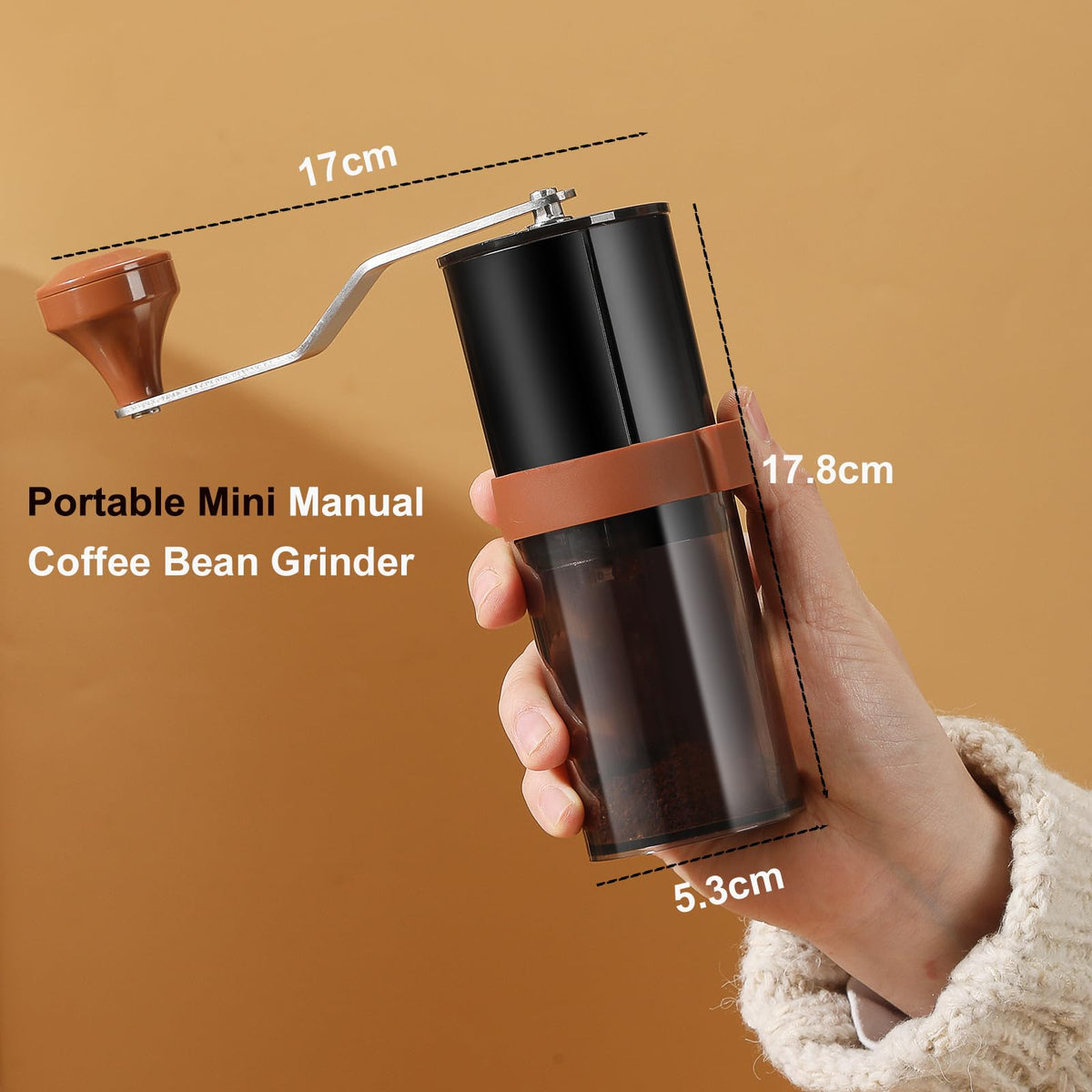 Manual Ceramic Burr Coffee Grinder F657