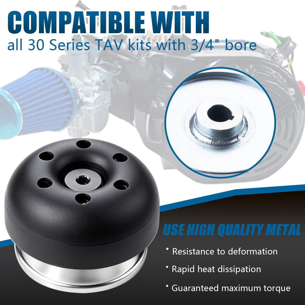 Torque Converter Driver Clutch with Mounting Screw 3/4" Bore P1032