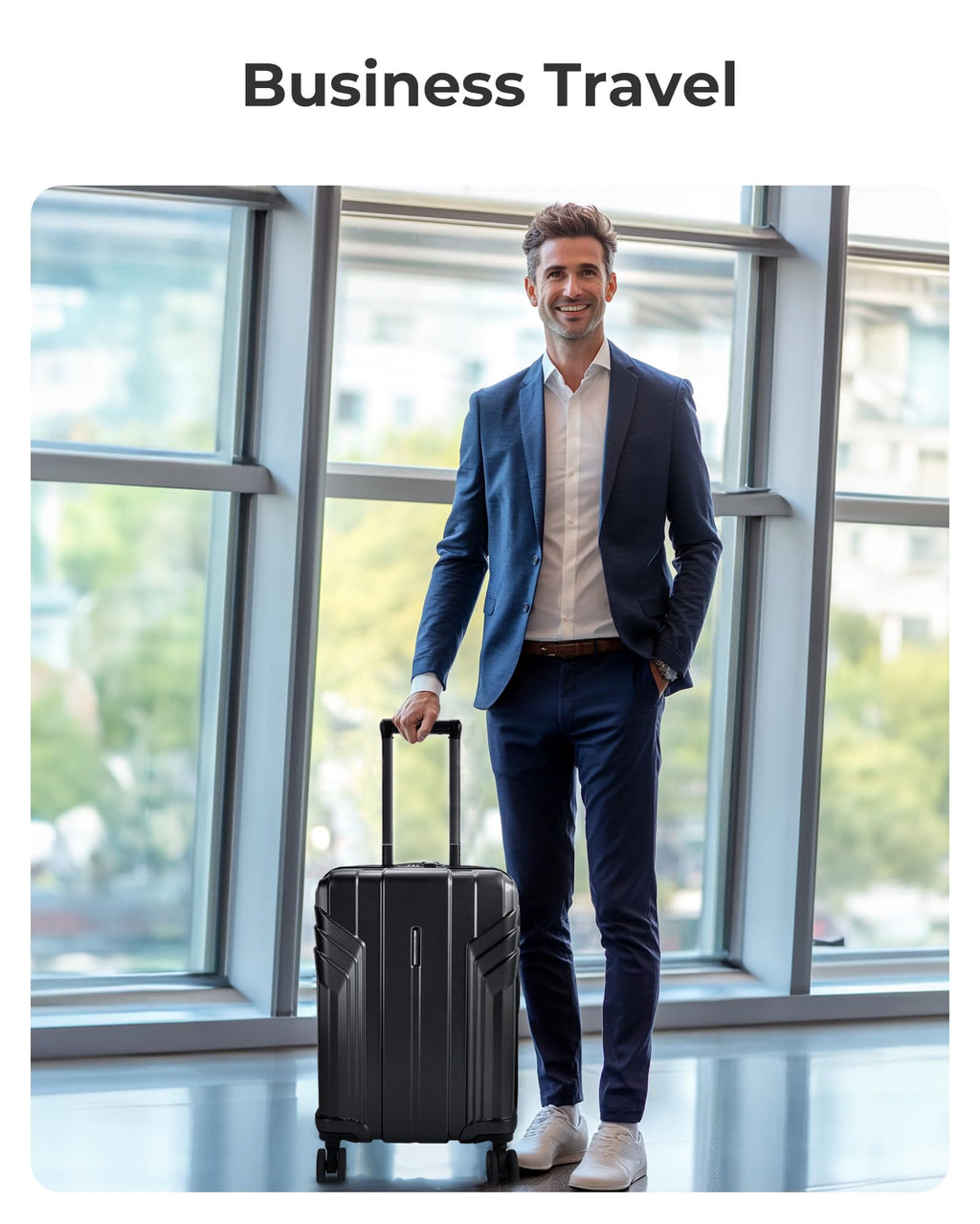 Expandable Carry On Luggage 22x14x9 Black J34171