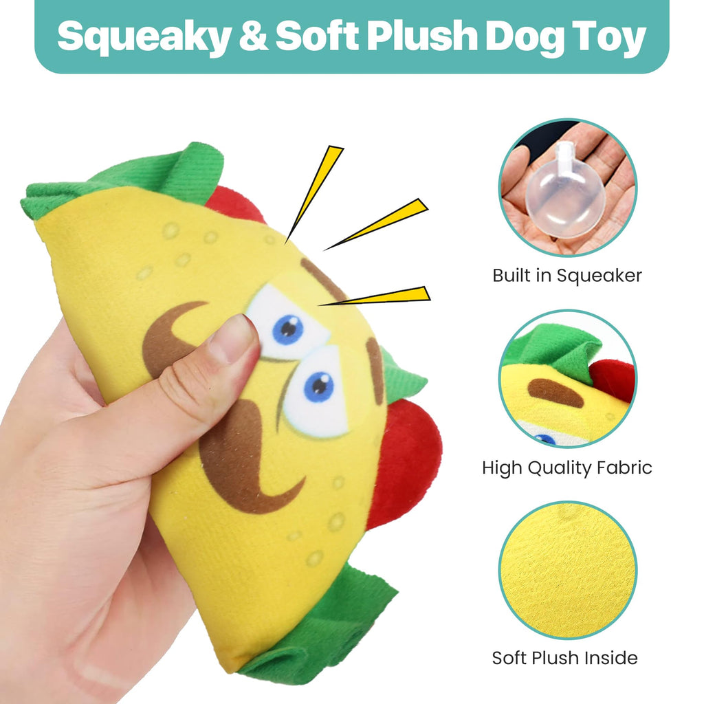 Plush Dog Toy with Squeaker L646