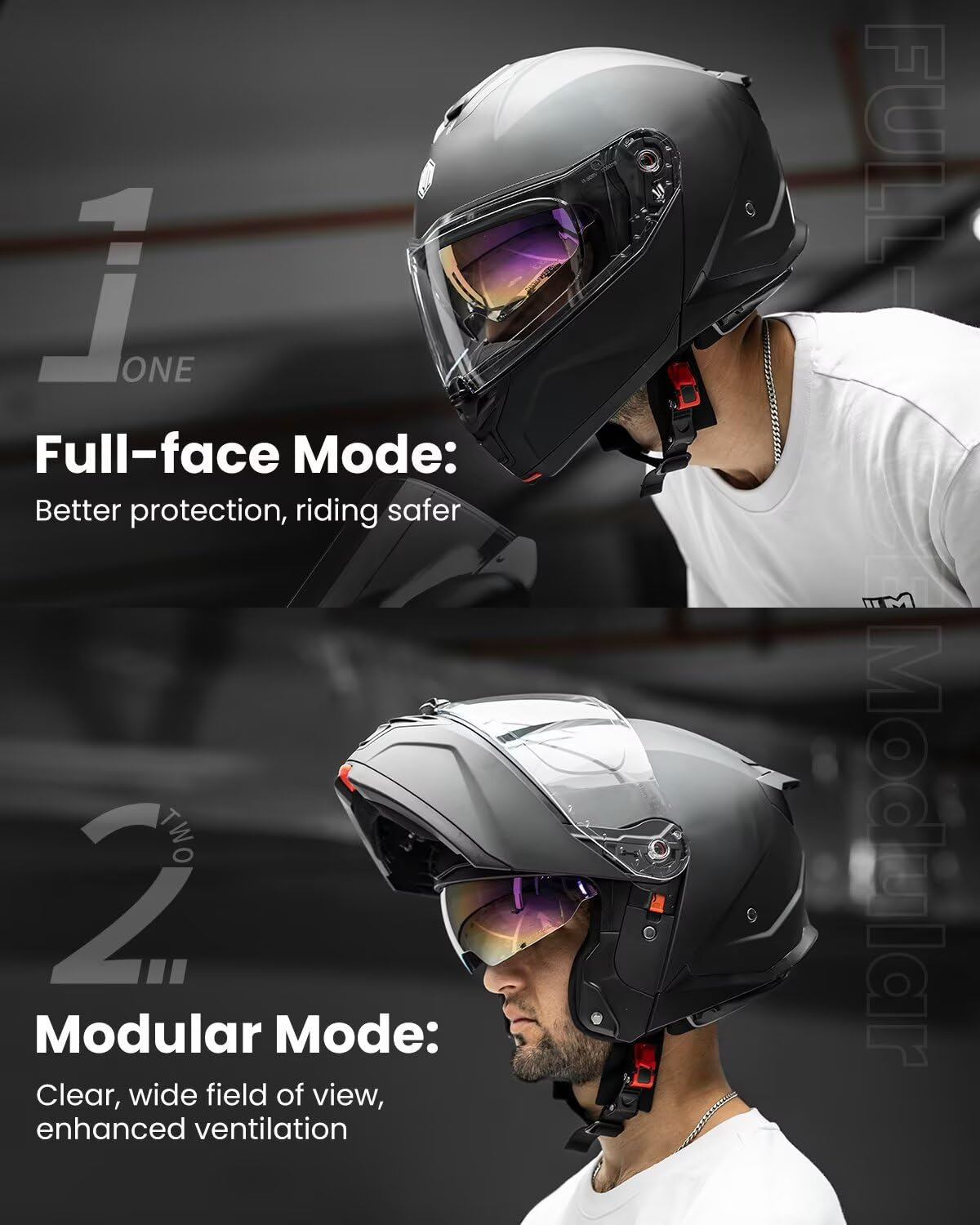 Motorcycle Helmet Modular Full Face R742