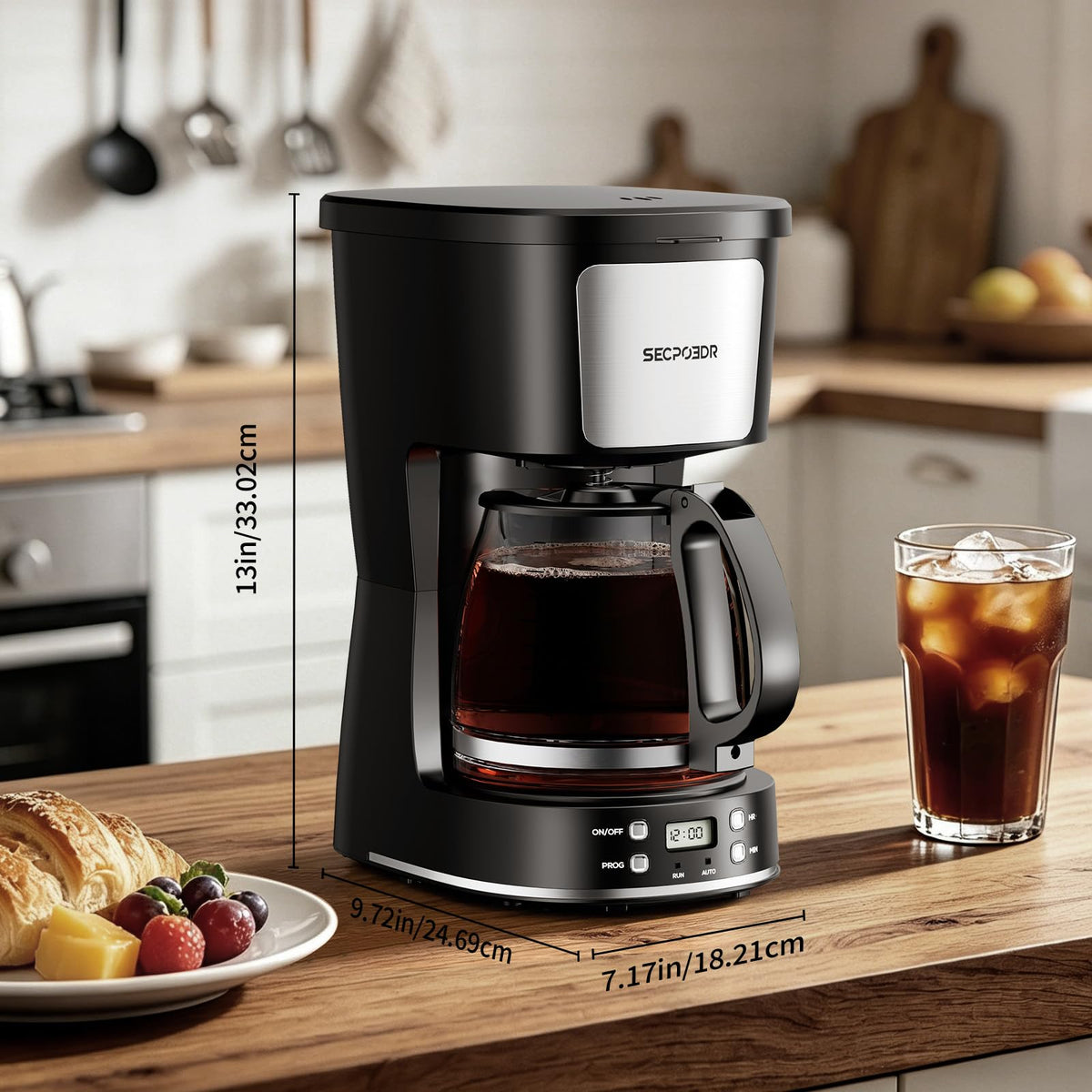 12 Cup Programmable Drip Coffee Maker E3451