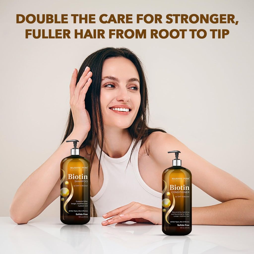 Biotin Shampoo and Conditioner Set 2x16 Fl oz E75038
